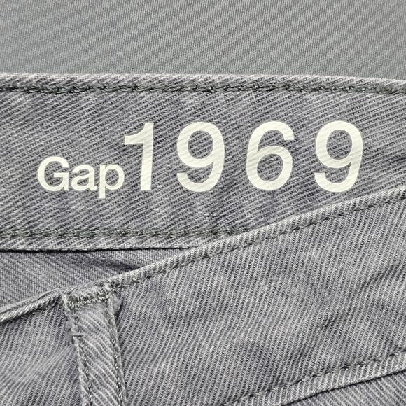 Gap 1969 Gray Always Skinny Jeans Stretch Muted Floral Denim Womens Size 33r Zip - Picture 3 of 9